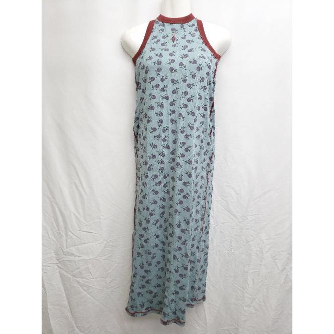 ◇ Robert P. Miller カップ付き 花柄 タイト ノースリーブ ロング 