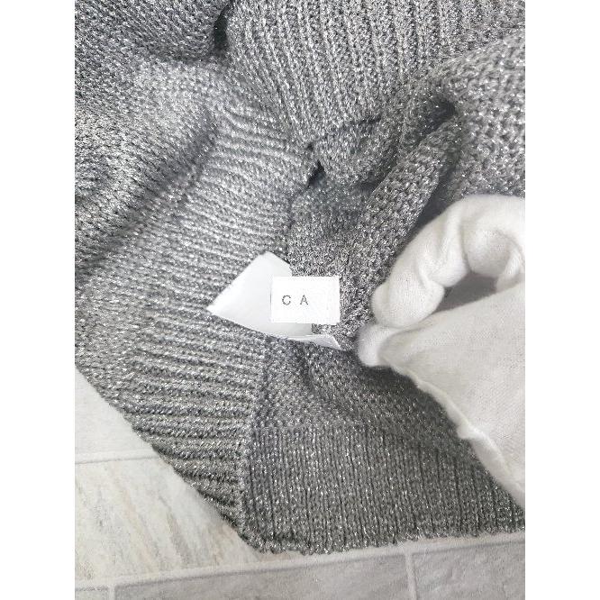 ◇ Θ ESICA エシカ タグ付き ラメ ZIP 長袖 ニット カーディガン ◇ Θ ESICA エシカ タグ付き ラメ ZIP 長袖 ニット カーディガン