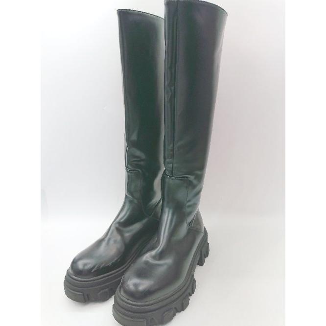 □ ⊇ JEANASIS ジーナシス 厚底 ロング ロング厚底ブーツ サイズL