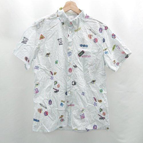 ◇ ⊂Φ PS Paul Smith ポールスミス ストライプ柄 総柄 半袖