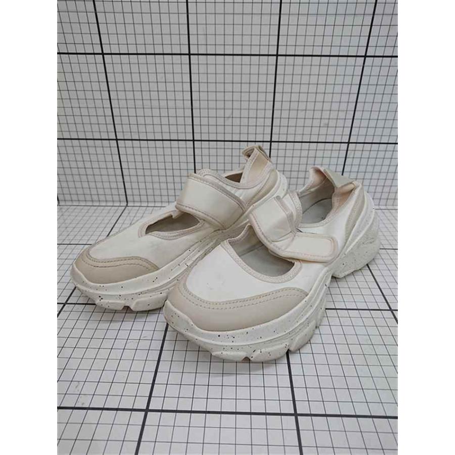 ZARAホワイトベージュのグルカサンダル ◇ Θ 【ザラ ZARA】厚底 ベルクロ スニーカーサンダル ベージュ系 36