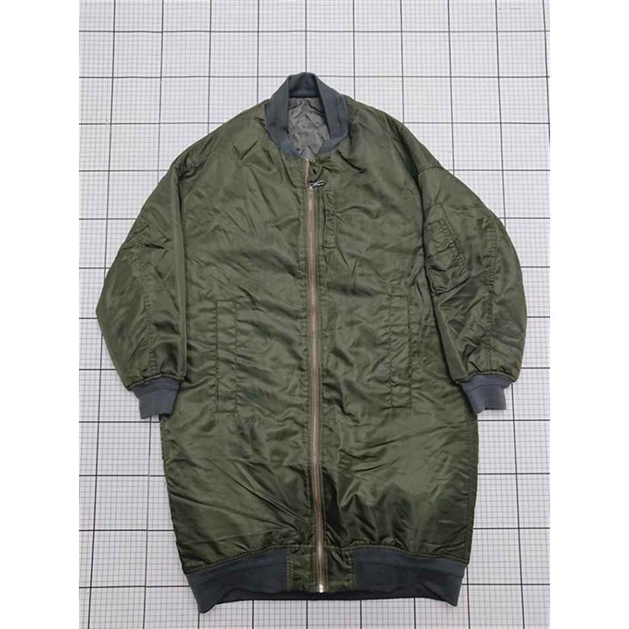 ◇ ⊇ 【ナノ・ユニバース】NLF64CT0081DS MA-1 ロング丈ミリタリー