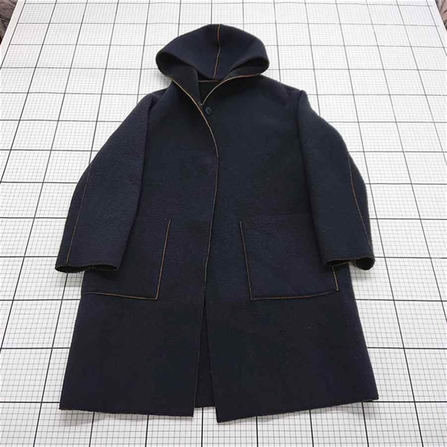 □ ⊇ ドゥクラッセ DoCLASSE フーデッドコート 18815-490 ブラック系 