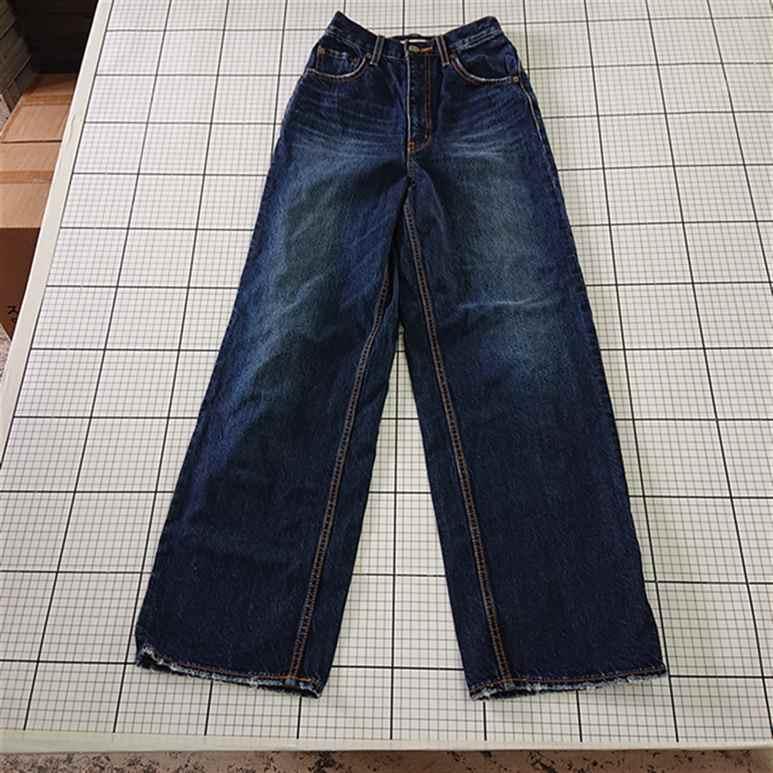 ◇ Θ アズールバイマウジー AZUL BY MOUSSY ワイドデニムパンツ 155
