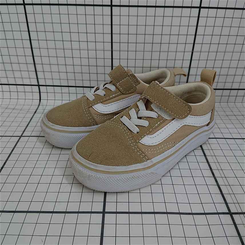 ◇ Θ バンズ Vans オールドスクール ベージュ系 キッズスニーカー 14cm