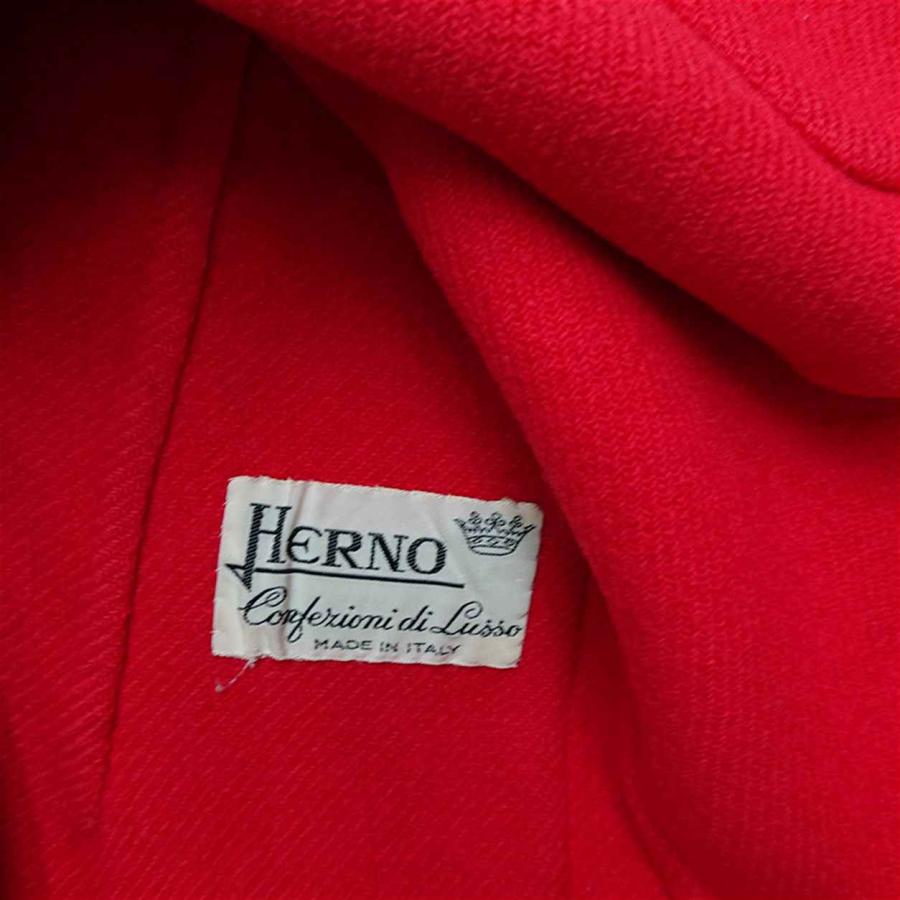 ◇ ⊇ ヘルノ Herno ダブルブレストジャケット レッド系 レディース E