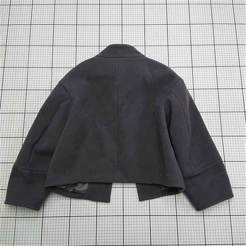◇ ⊇ アナトリエ anatelier ノーカラージャケット グレー系 38