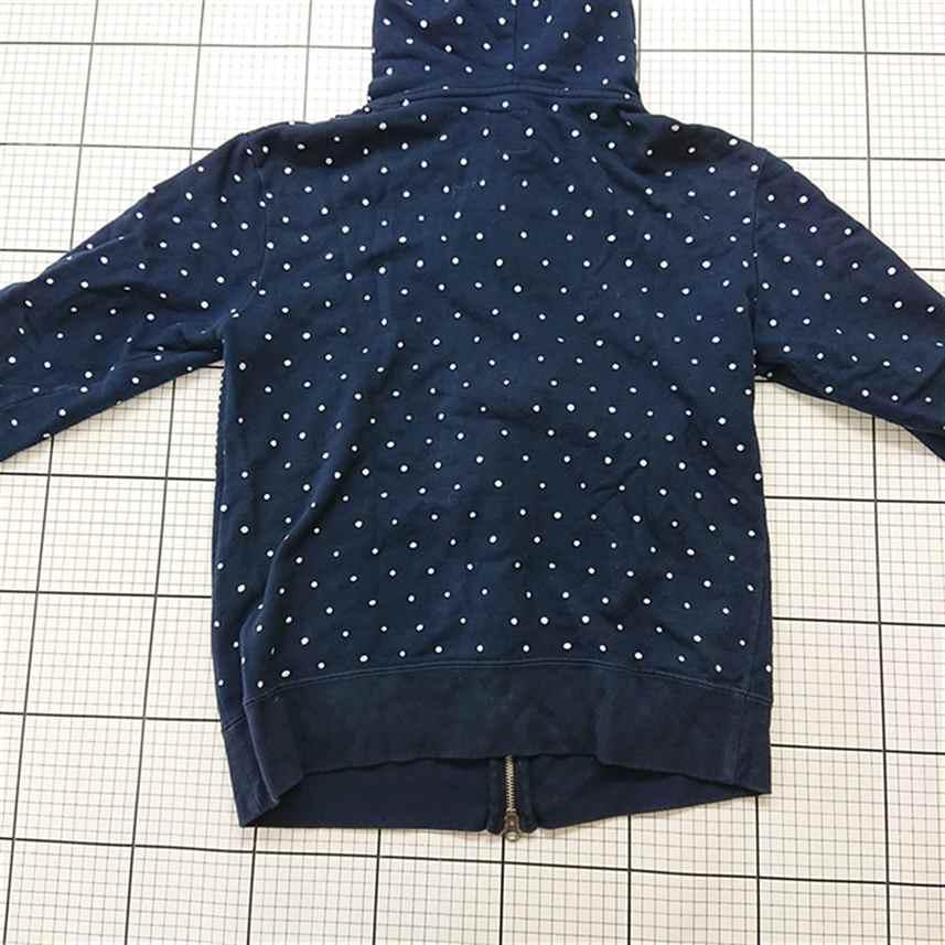 ◇ Θ グラニフ graniph ドット柄ジップパーカー ネイビー系 Mサイズ