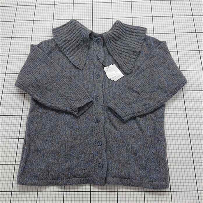 ◇ ⊇ 未使用 グレイル GRL kz367 ビッグカラーニットカーディガン F