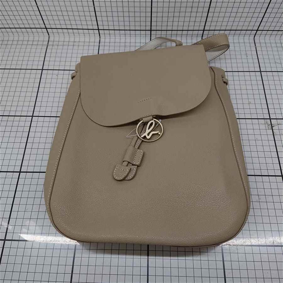◇ Θ エルベシャプリエ Herve Chapelier レザーリュック ベージュ系