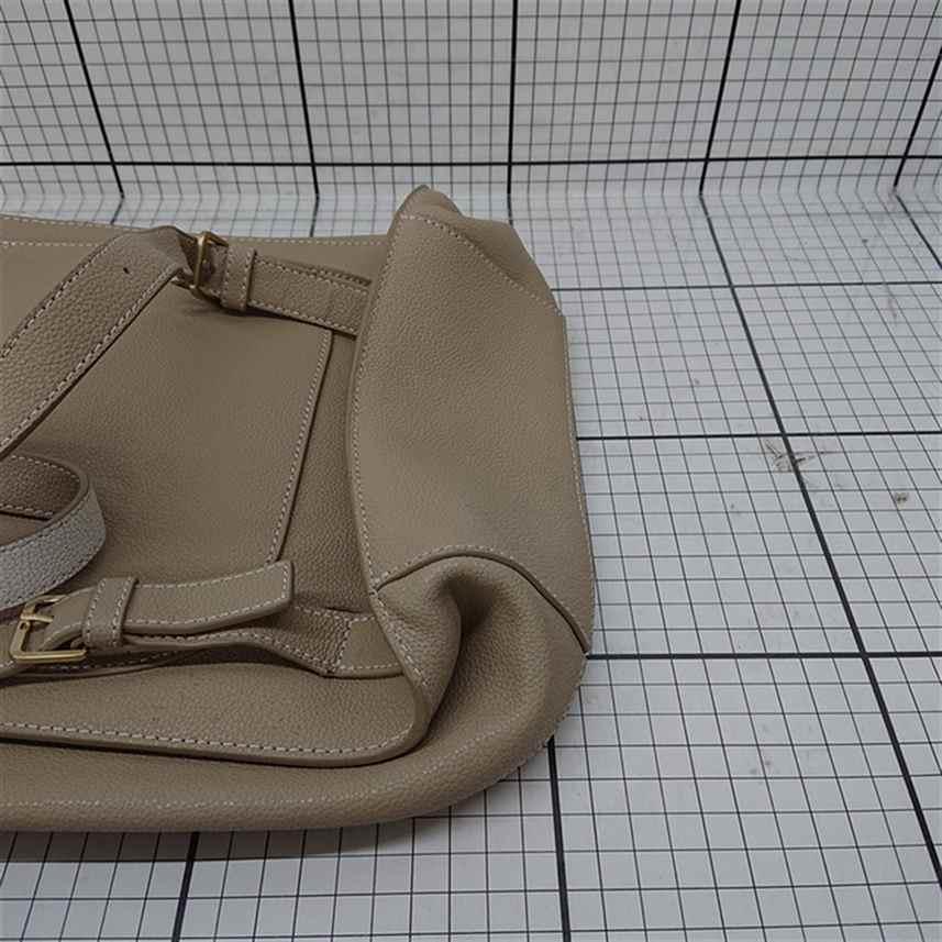 ◇ Θ エルベシャプリエ Herve Chapelier レザーリュック ベージュ系