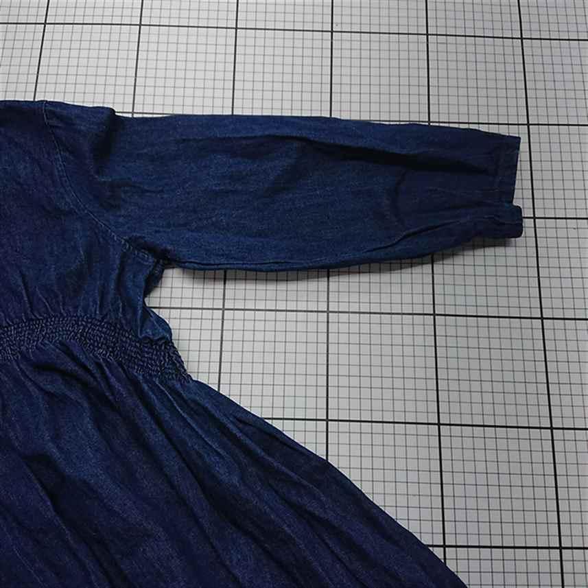 ◇ Θ マウジー moussy デニムワンピース 長袖 インディゴ系 レディース 