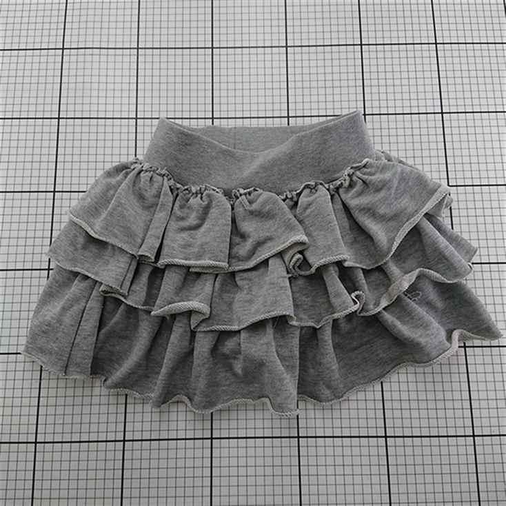 ◇ Θ グレイル GRL pm717 フリルスカート グレー系 レディース Fサイズ