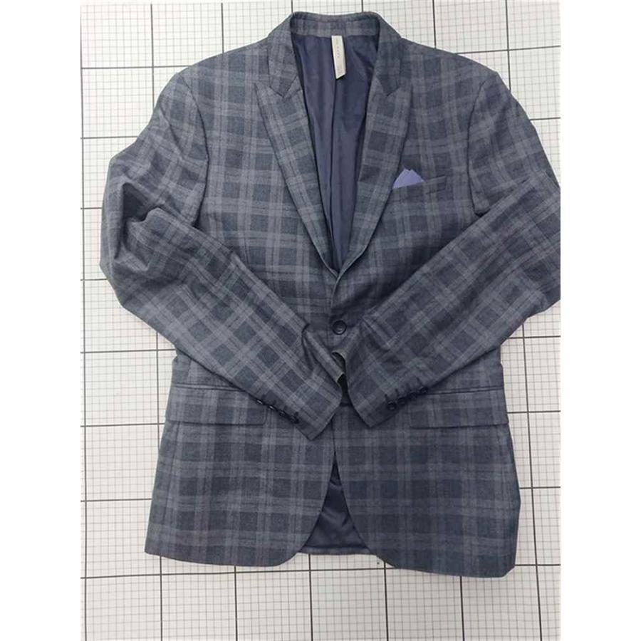 ◇ Θ ザラ ZARA MAN チェック柄テーラードジャケット グレー系 メンズ 