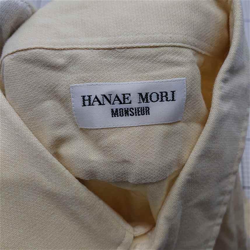 ◇ Θ ハナエモリ HANAE MORI MONSIEUR 長袖シャツ ベージュ系 メンズ 