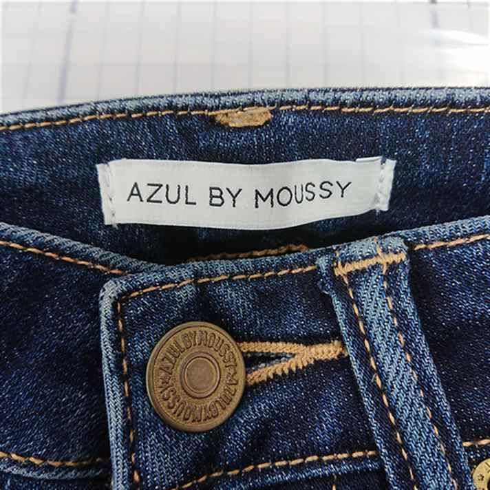 ◇ Θ アズールバイマウジー AZUL BY MOUSSY ダメージスキニーデニム XS 