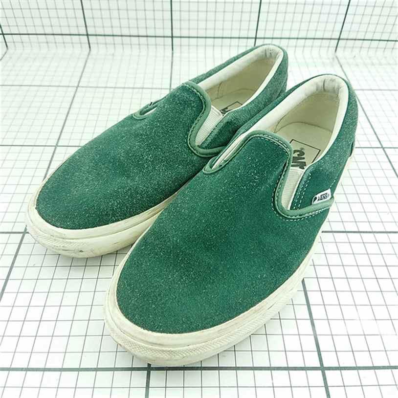 ◇ Θ バンズ VANS V98CF スエード スリッポン グリーン系 24cm