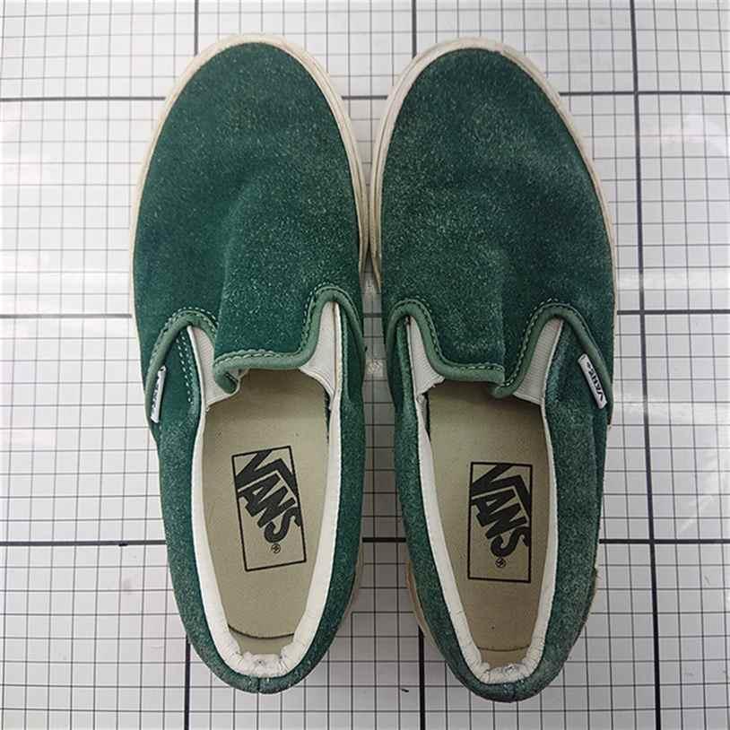 ◇ Θ バンズ VANS V98CF スエード スリッポン グリーン系 24cm