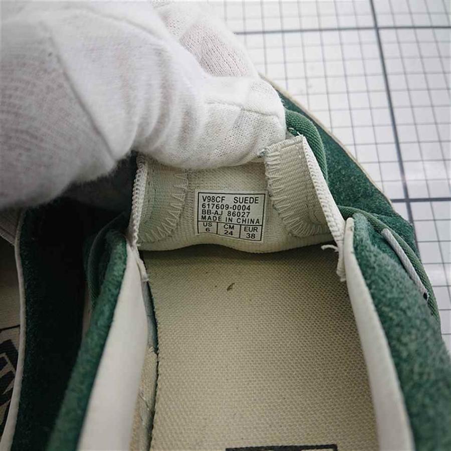 ◇ Θ バンズ VANS V98CF スエード スリッポン グリーン系 24cm