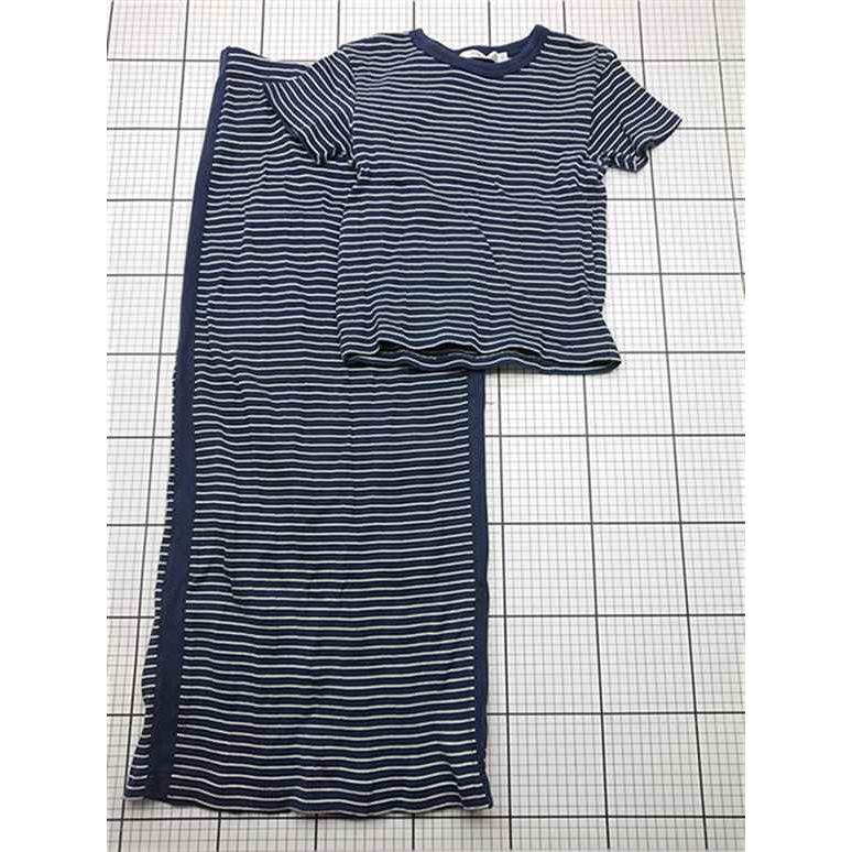 ◇ Θ MOUSSY マウジー トップスロングスカートのセットアップ ネイビー 