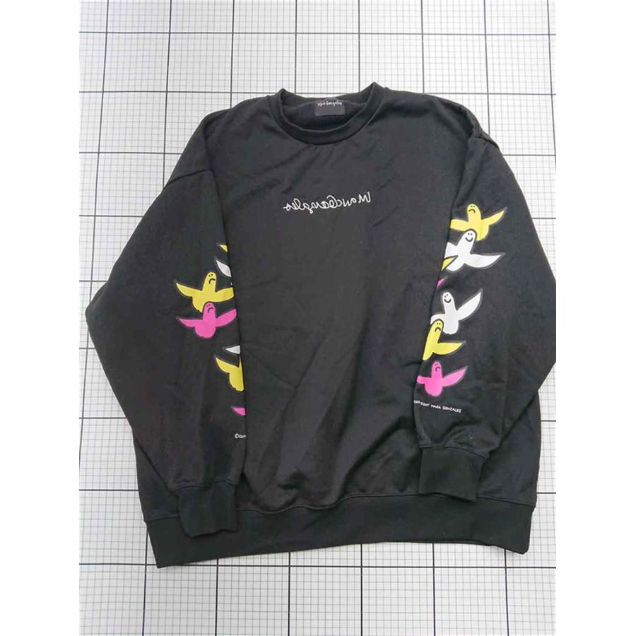 ◇ ⊇ マークゴンザレス Mark Gonzales バードプリント スウェット 