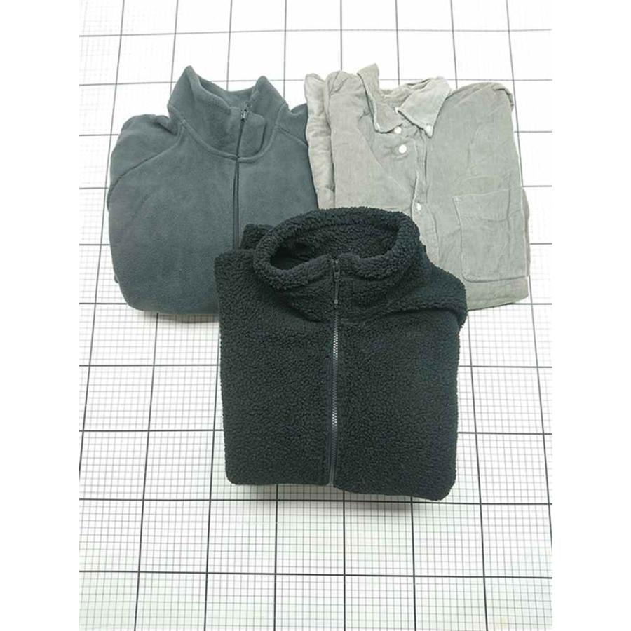 ◇ ⊇ ユニクロ UNIQLO フリースジャケット XLサイズ メンズ グレー系 