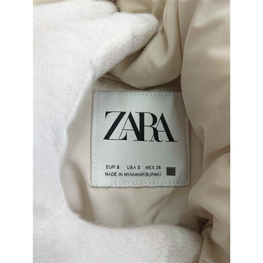 ◇ ⊇ ザラ ZARA ショート丈中綿ジャケット ベージュ系 Sサイズ 