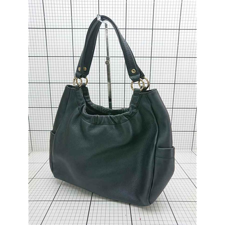 ◇ Θ ウンガロ ungaro レザー ショルダーバッグ ブラック系 レディース