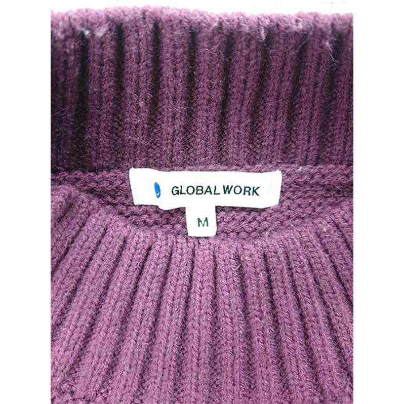 ◇ ⊇ グローバルワーク GLOBAL WORK モックネックニットセーター M 