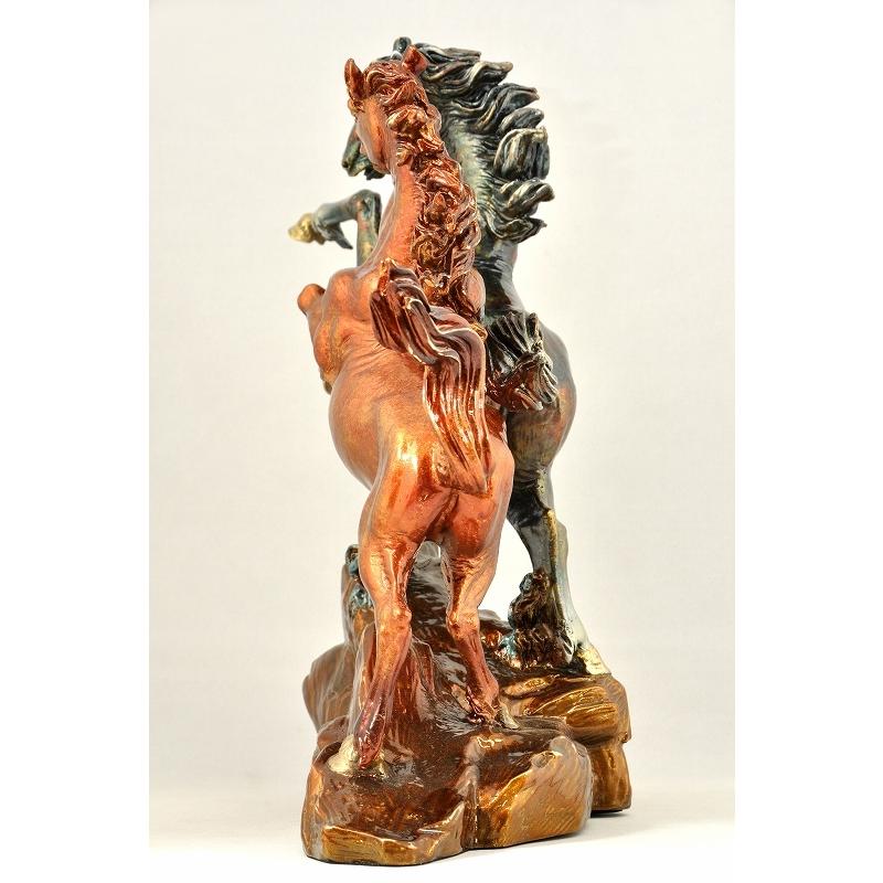 銅製:2尺勇馬置物 送料無料 勇馬 うま ウマ 馬 彫刻 銅像 雑貨 置物 美術 床の間