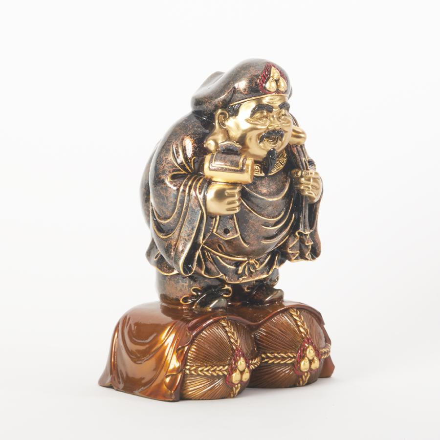 大黒天（大サイズ） 銅製 置物 銅像 黒金 インテリア : 福和屋 - 通販