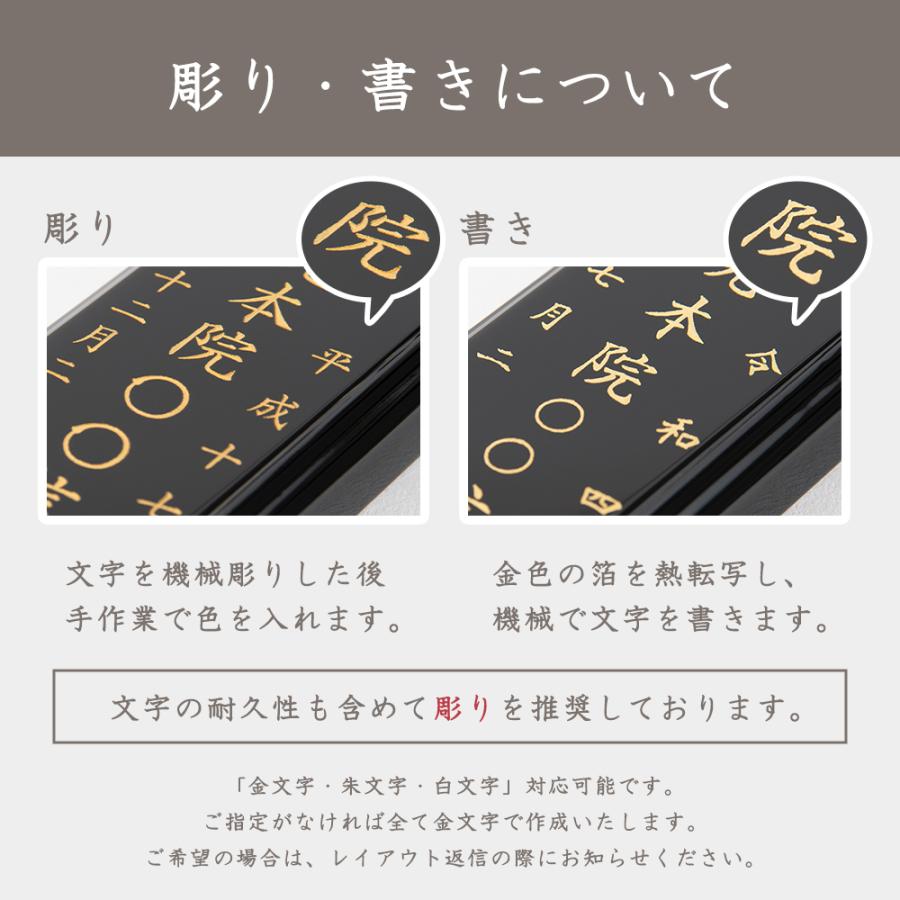 福和屋 位牌 唐木位牌 黒檀 葵角切 3寸 3.5寸 4寸 4.5寸 5寸 5.5寸 6寸