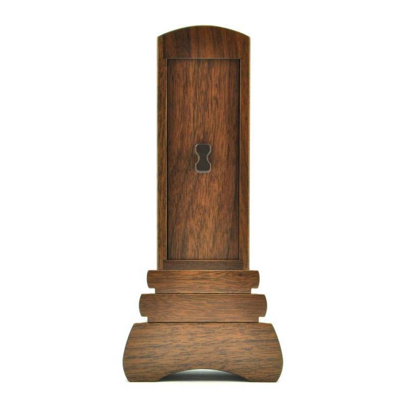 位牌 回出位牌 葵 ウォールナット 内紫檀 3.5寸 4寸 4.5寸 【名入れ一  