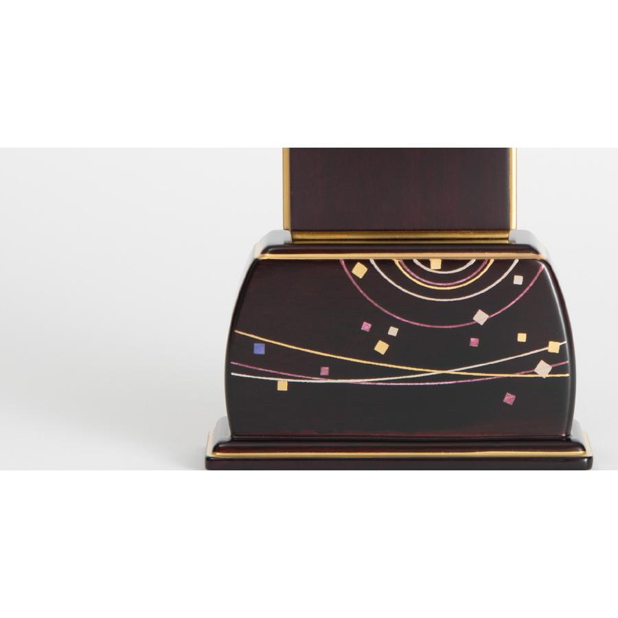 四季の舞 宙 3.5号 4号 4.5号 5号 モダン位牌 会津位牌 蒔絵位牌 紫檀  