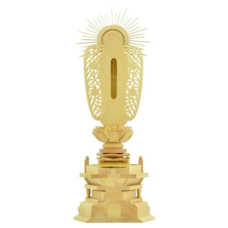 仏像 浄土真宗西型本願寺派 阿弥陀如来 立像 柘植六角台座 西型