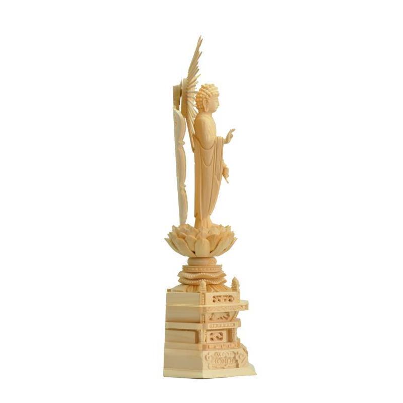 浄土真宗西立弥陀 仏像 木製 中古 - 仏具一般 浄土真宗西立弥陀 仏像 木製 中古 - 仏具一般
