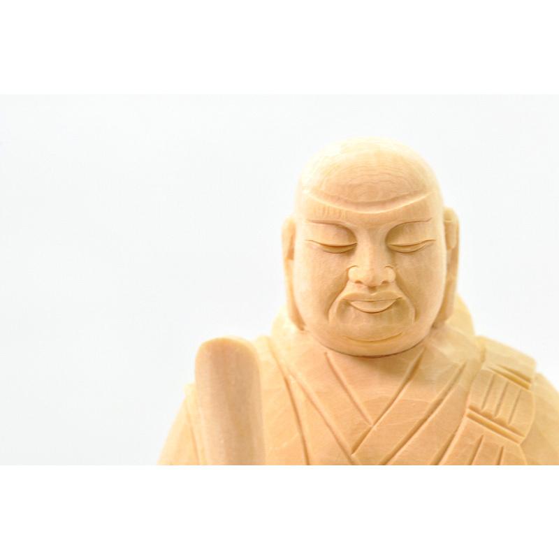 仏像 日蓮宗 桧木日蓮聖人像 1.8寸 2寸 2.5寸 3寸 檜 ヒノキ 仏像 日蓮宗 桧木日蓮聖人像 1.8寸 2寸 2.5寸 3寸 檜 ヒノキ