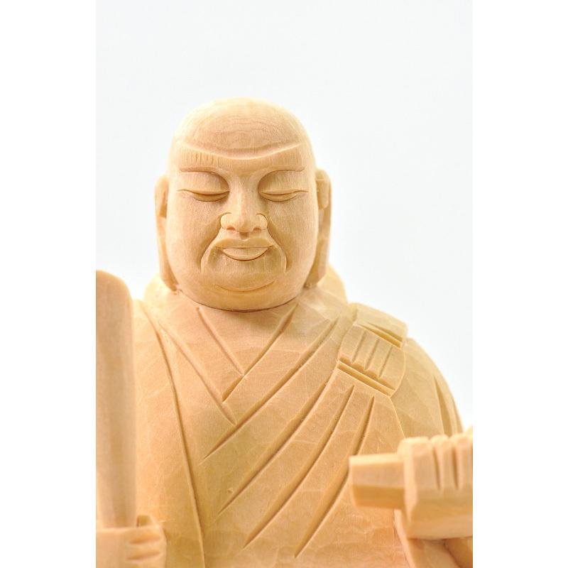 仏像 日蓮宗 桧木日蓮聖人像 1.8寸 2寸 2.5寸 3寸 檜 ヒノキ 仏像 日蓮宗 桧木日蓮聖人像 1.8寸 2寸 2.5寸 3寸 檜 ヒノキ