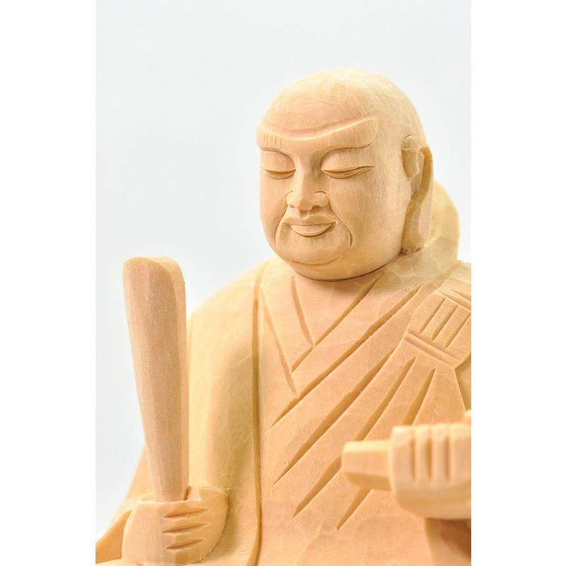 仏像 日蓮宗 桧木日蓮聖人像 1.8寸 2寸 2.5寸 3寸 檜 ヒノキ 仏像 日蓮宗 桧木日蓮聖人像 1.8寸 2寸 2.5寸 3寸 檜 ヒノキ