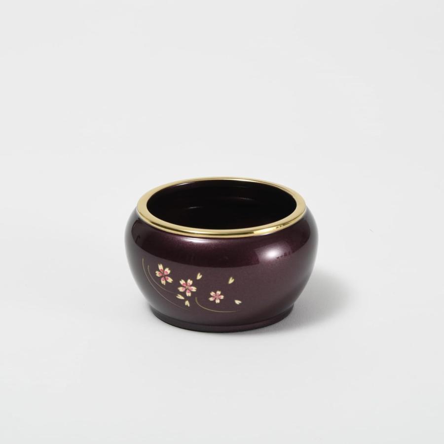 【モダン仏具】ルミエール 6具足セット「桜彫入り」ワインレッド 仏具 仏壇 基本セット_1