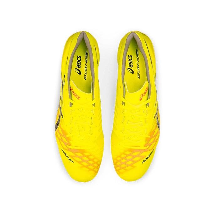 <asics・アシックス>サッカースパイク DS LIGHT ACROS 1101A017.750 セーフティイエロー×ブラック ユニセックスシューズ dsライト|fukuya-sports2|05