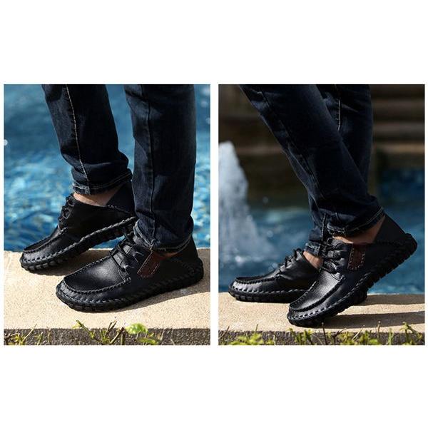 メンズドライビングシューズ 紳士靴 革靴 くつ 紐靴 靴 本革 外羽根 リラックスシューズ カジュアルシューズ 走り ローファー 車運転 春夏 オシャレ Ddxiexia 服屋123 通販 Yahoo ショッピング