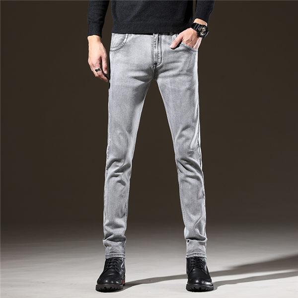 メンズデニムパンツ スキニー 無地 スキニージーンズ 伸縮 ウォッシュ