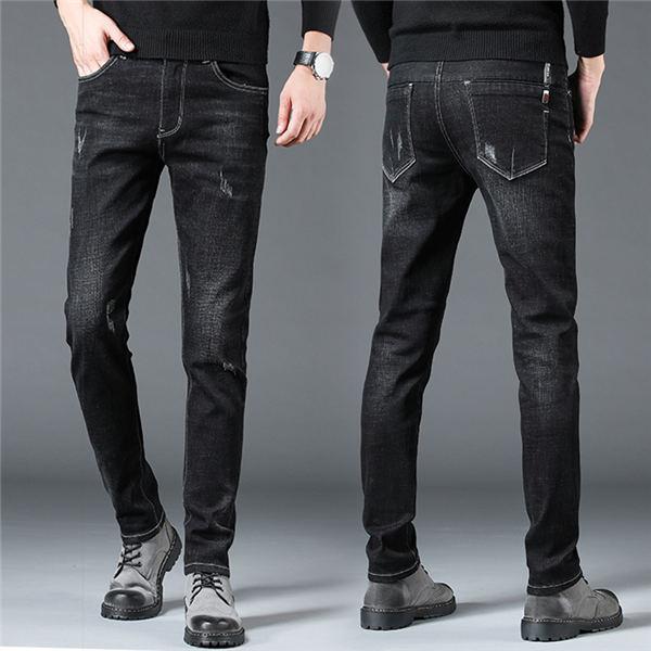 デニムパンツ メンズ ジーンズ スキニージーンズ おしゃれ 人気 黒パンツ スキニーデニム ストレッチ パンツ ロング丈 新作 秋冬 送料無料 Dongkuzi0105 服屋123 通販 Yahoo ショッピング
