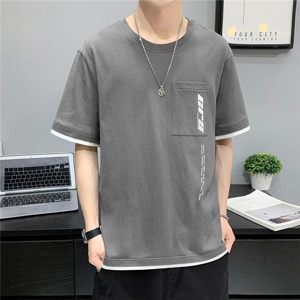 Tシャツ メンズ 半袖tシャツ レイヤードtシャツ 半そでtシャツ 涼しいtシャツ スポーツ 運動風 重ね着風 白 黒 春夏 カジュアル Duenxiun0057 服屋123 通販 Yahoo ショッピング