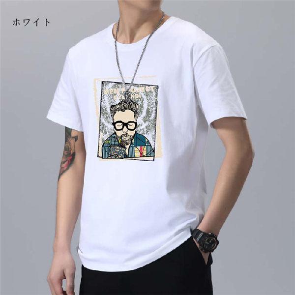 Tシャツ メンズ 半袖Tシャツ キャラクター コットンTシャツ 綿Tシャツ 黒Tシャツ 白Tシャツ カラー Tシャツ 薄手 夏服 サマー セール｜fukuya-store｜08