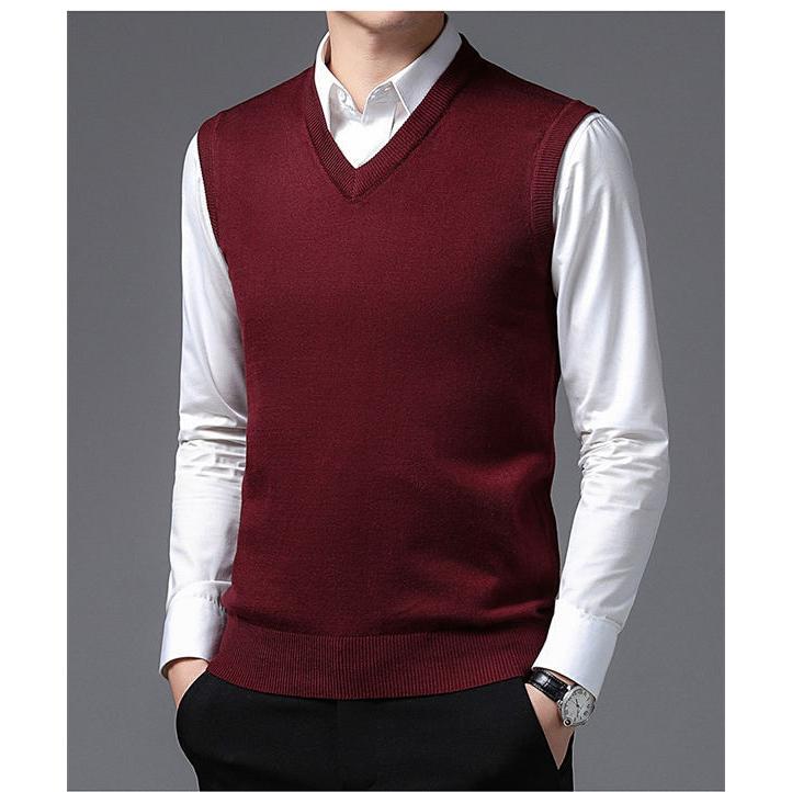 ニットベスト ベスト メンズ アウター ニットベスト メンズ ベスト ニットトップス ジャケット Vネック ベスト 軽暖 暖かい 防寒 送料無料 Fukumjnen 服屋123 通販 Yahoo ショッピング