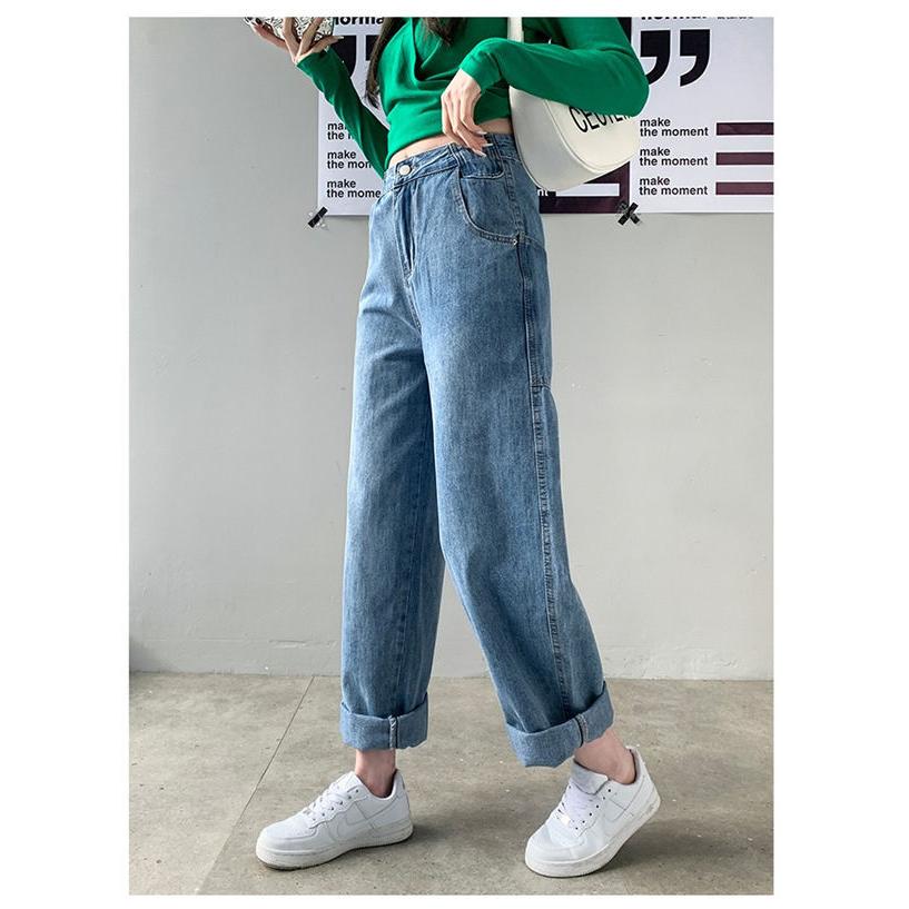 デニムワイドパンツ デニム パンツ レディース ジーンズ ワイド バギー  