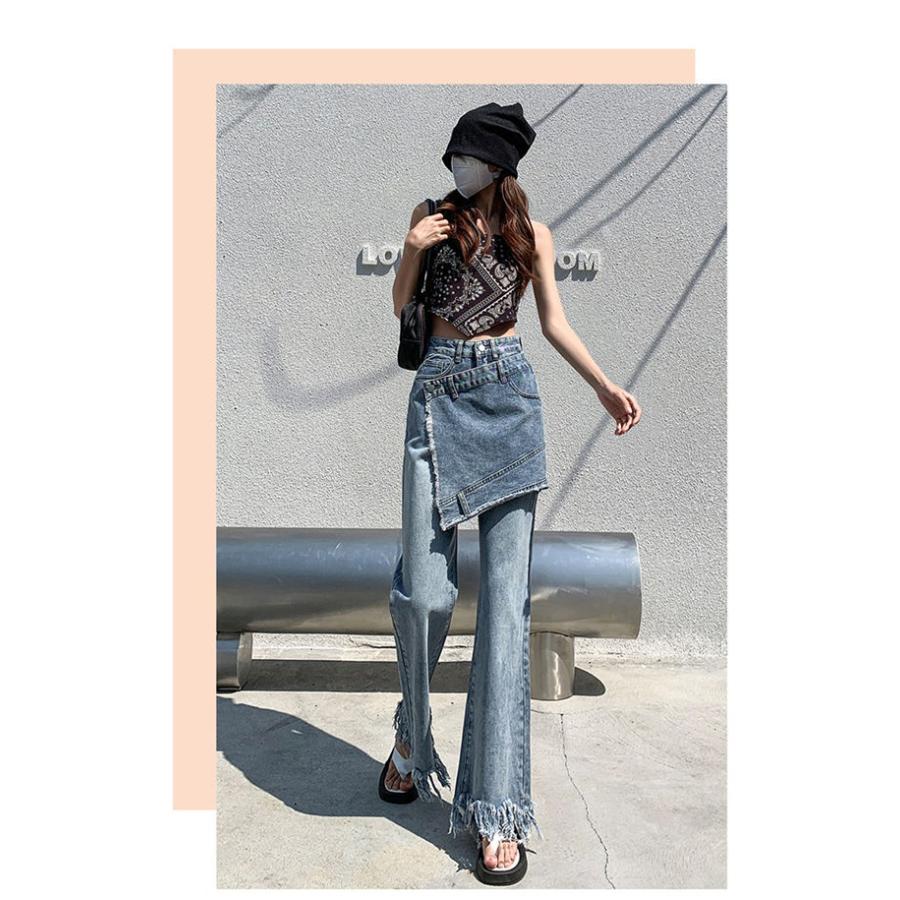 ガウチョパンツ ワイドデニムパンツ レディース デニム パンツ 美脚 