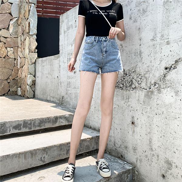 ショートパンツ レディース デニムショートパンツ デニム 短パン 美脚 ボトムス ジーンズ 夏服 ボトムス 女性用 短パン 春夏 送料無料 Fvdunnv0029 服屋123 通販 Yahoo ショッピング